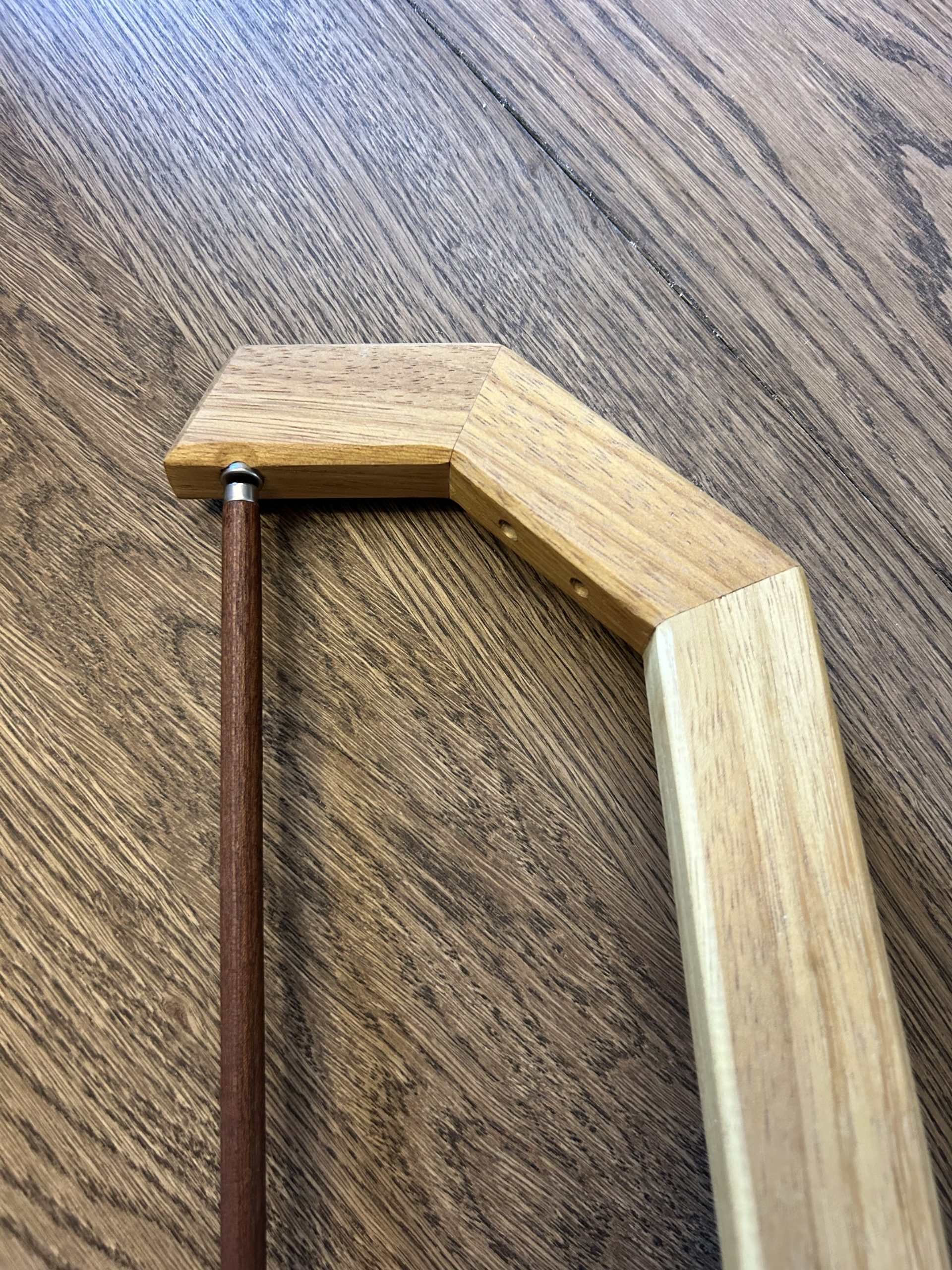 Teak Wool Holder for Knitting and Crocheting