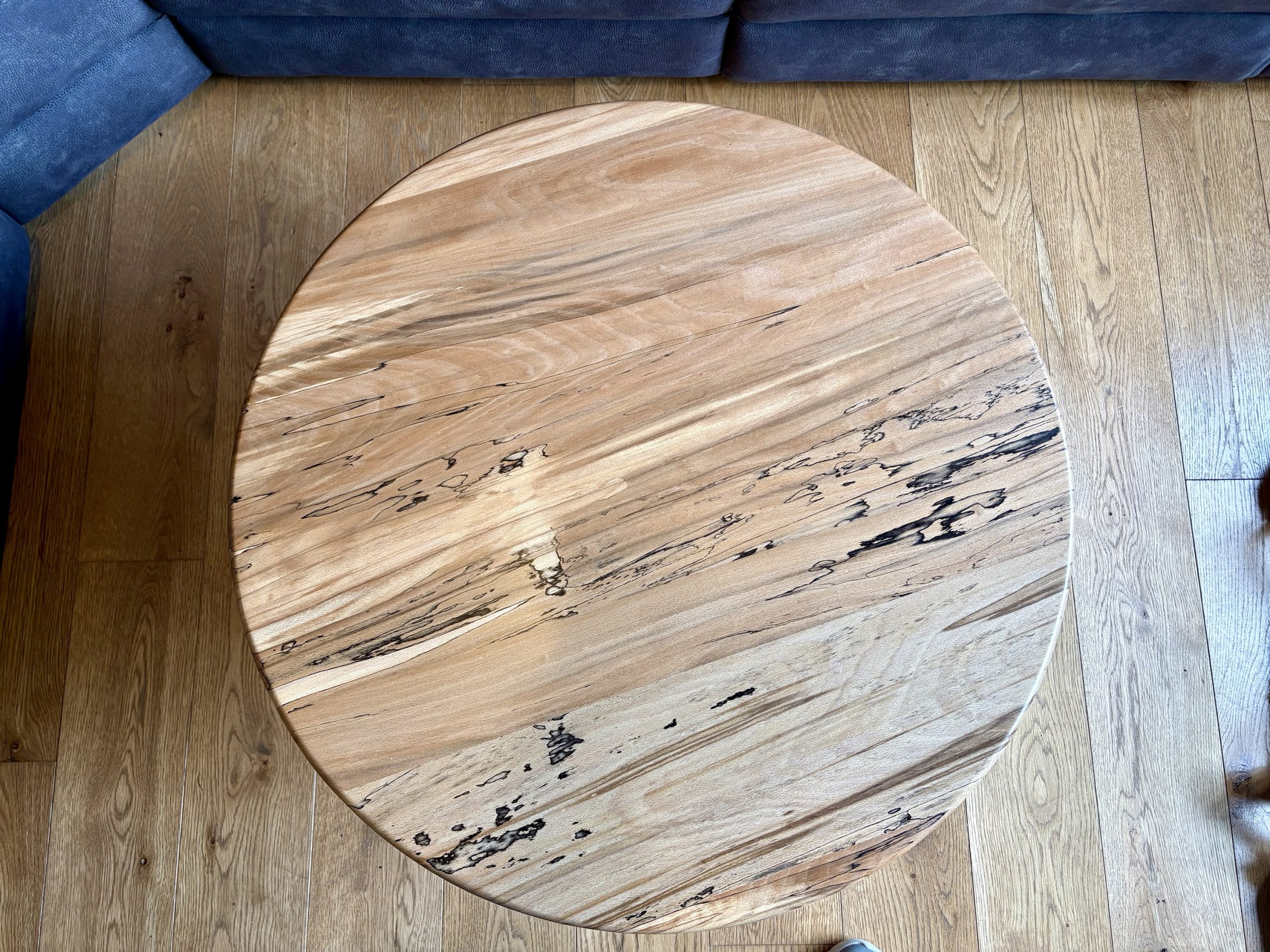 Spalted Beech & Walnut Round Coffee Table