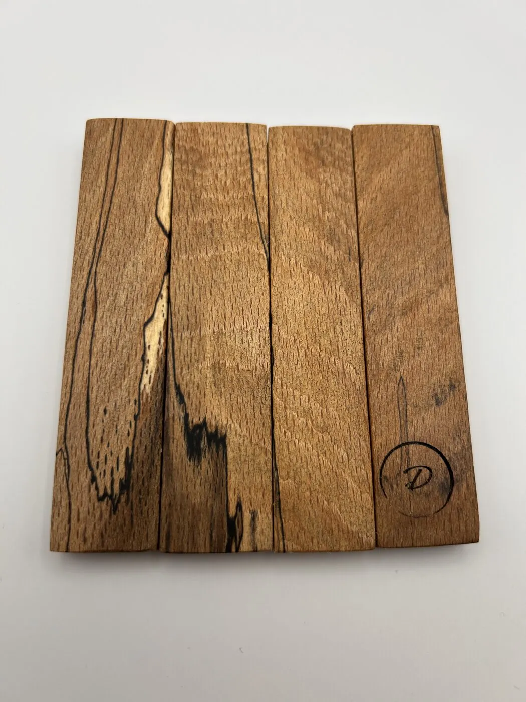 Set of 2 Spalted Beech Coasters