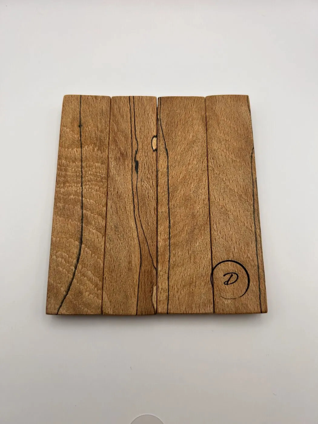 Set of 2 Spalted Beech Coasters