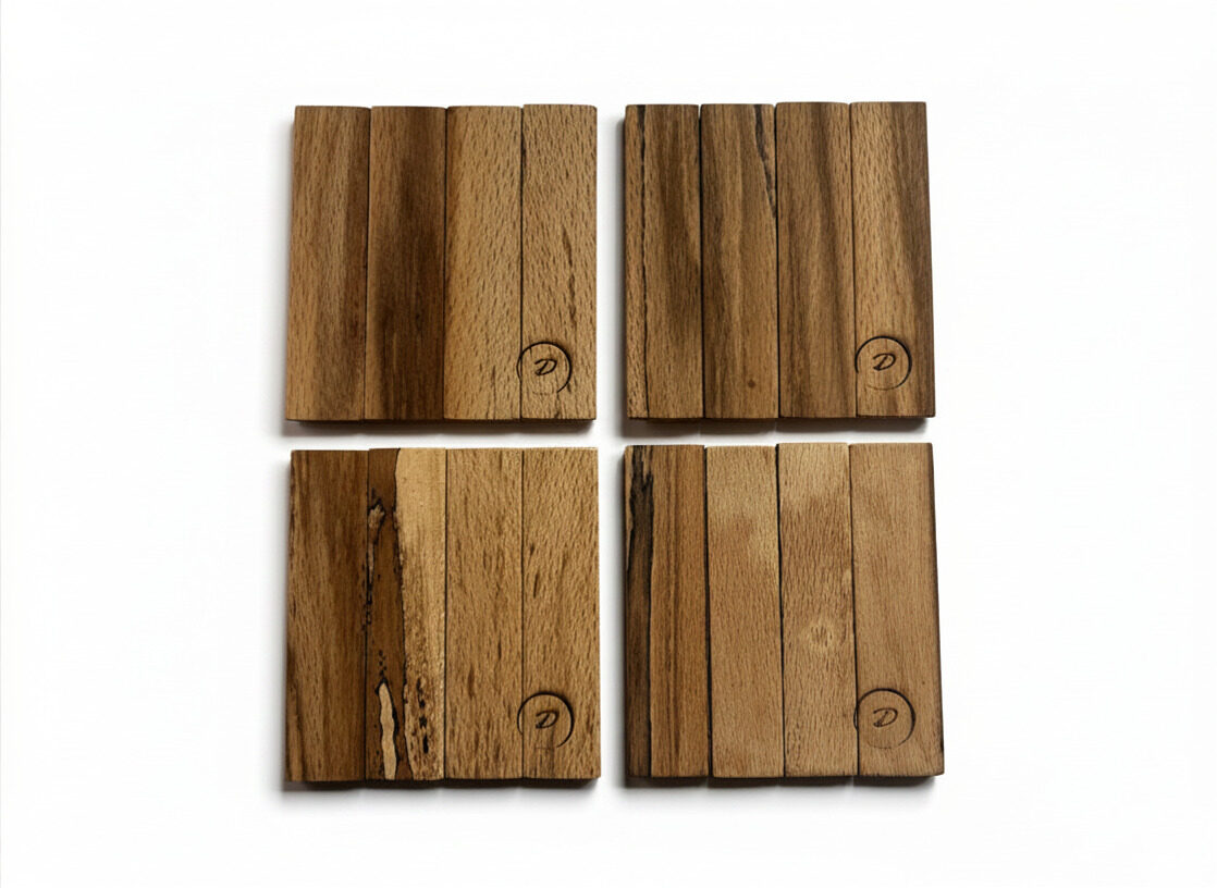 Set of 4 Spalted Beech Coasters