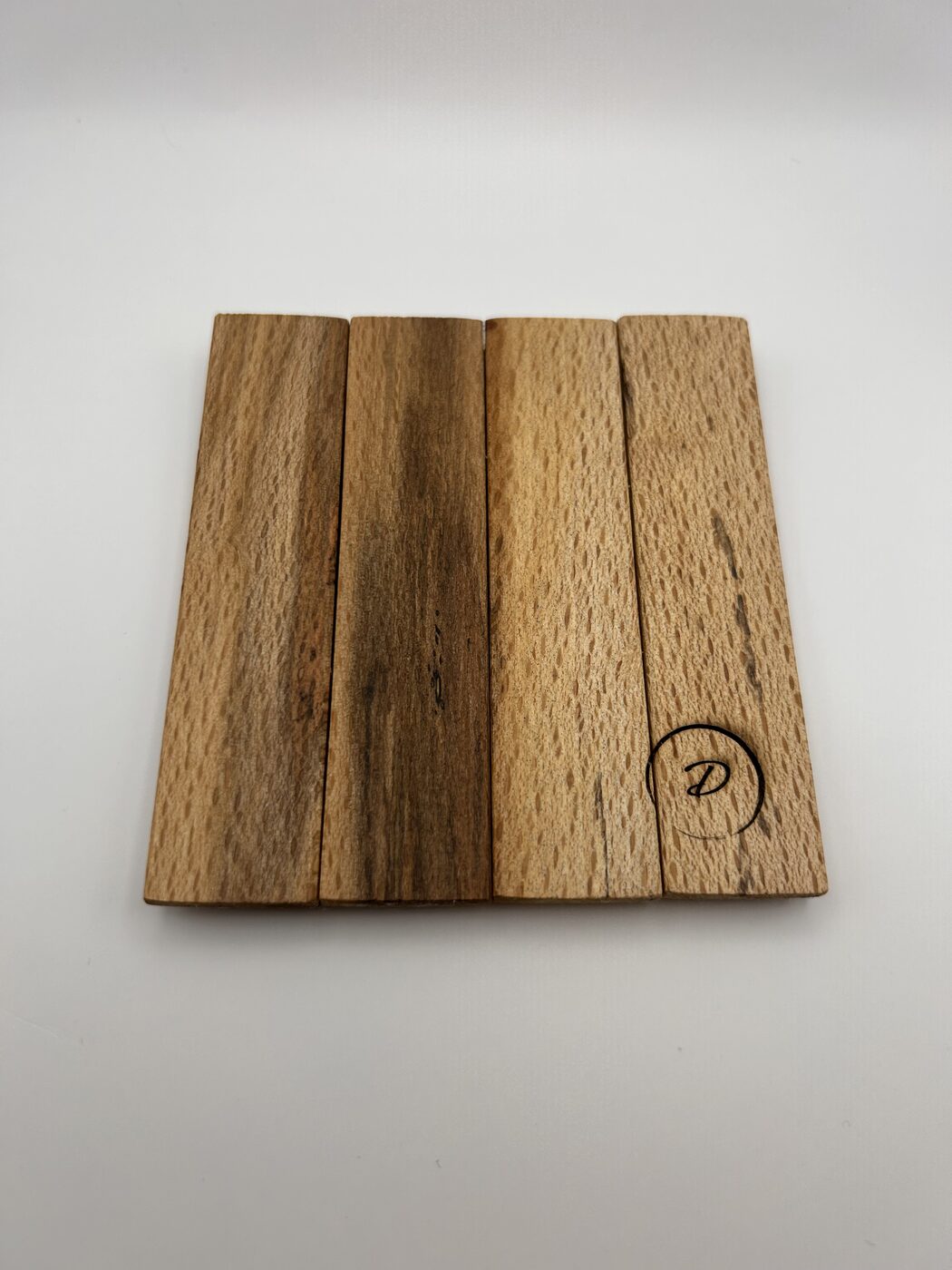 Set of 4 Spalted Beech Coasters