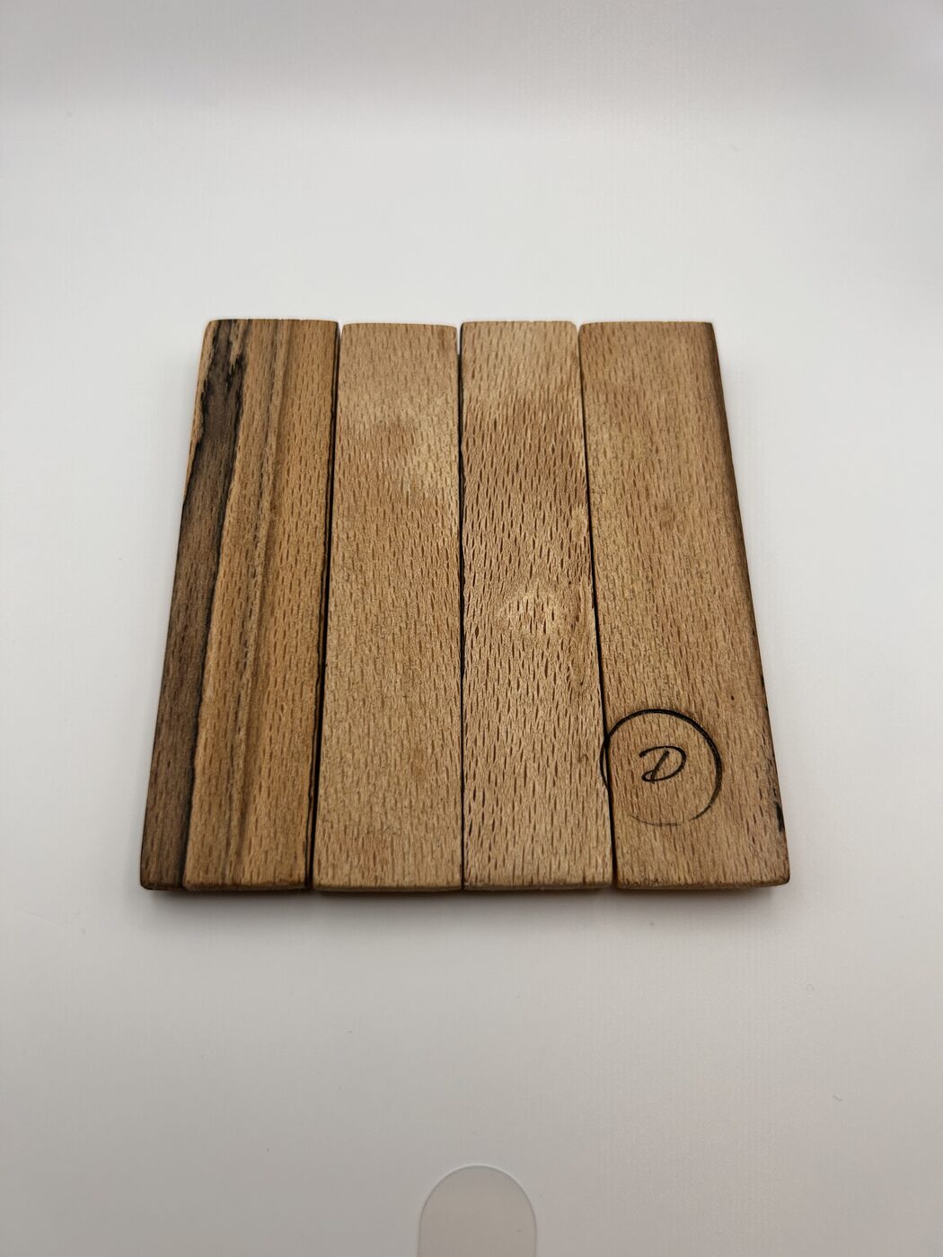 Set of 4 Spalted Beech Coasters